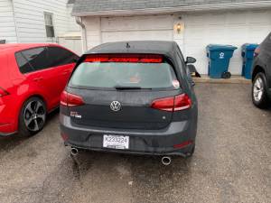 2018 and 2019 Volkswagen GTI’s Rear Window  Lettering from Christopher R, IN