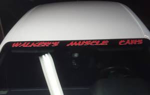 2011 Dodge Challenger RT On my upper windshield  Lettering from SEAN W, CA