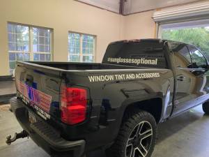 2017 Chevy Silverado  Truck back glass Lettering from Andy O, GA