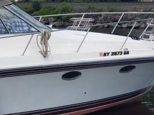 1988 Trojan 10 Meter Boat Lettering from Andrew A, NY