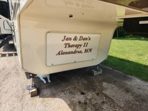 2016 Cedar Creek 38CK 5th wheel RV Lettering from Dan S, MN