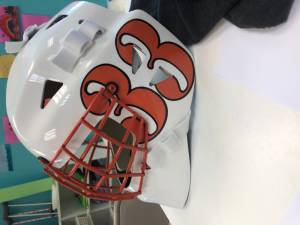 Hockey Goalie Mask Lettering from Sean G, NJ