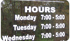 Example Colorful Window lettering