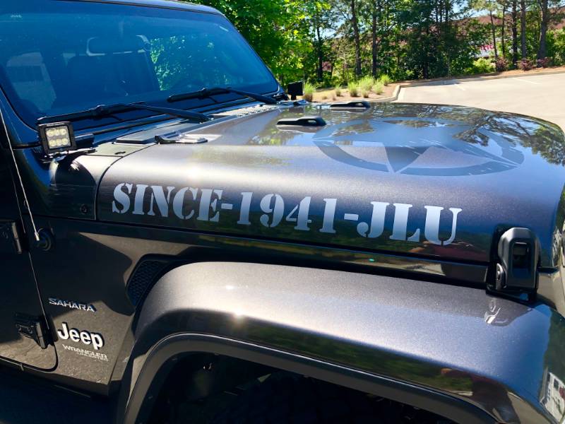 2018 Jeep Wrangler Sahara JLU Jeep  Lettering from Brian E, SC