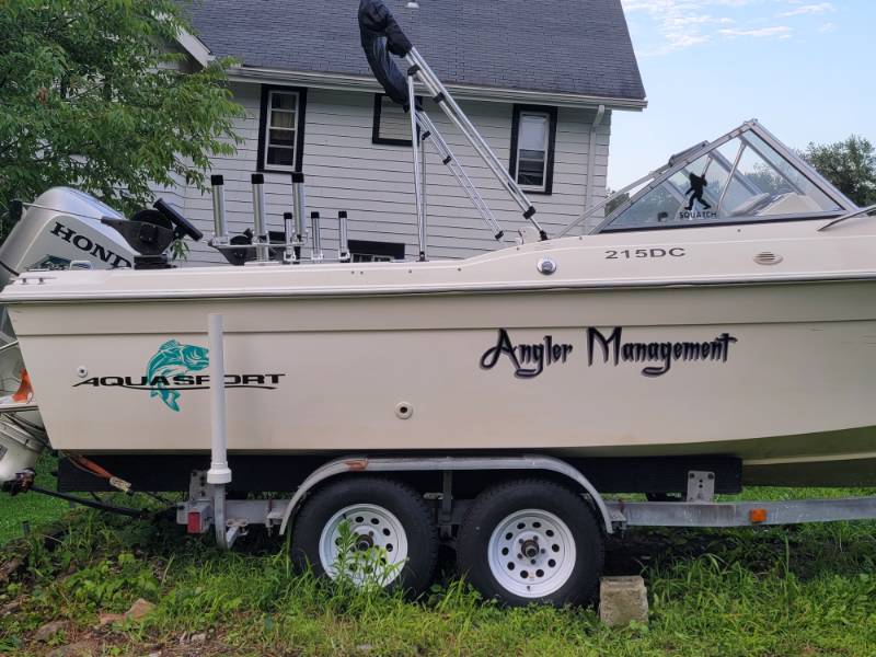 97 aquasport 215dc Boat Lettering from JAMES G, OH