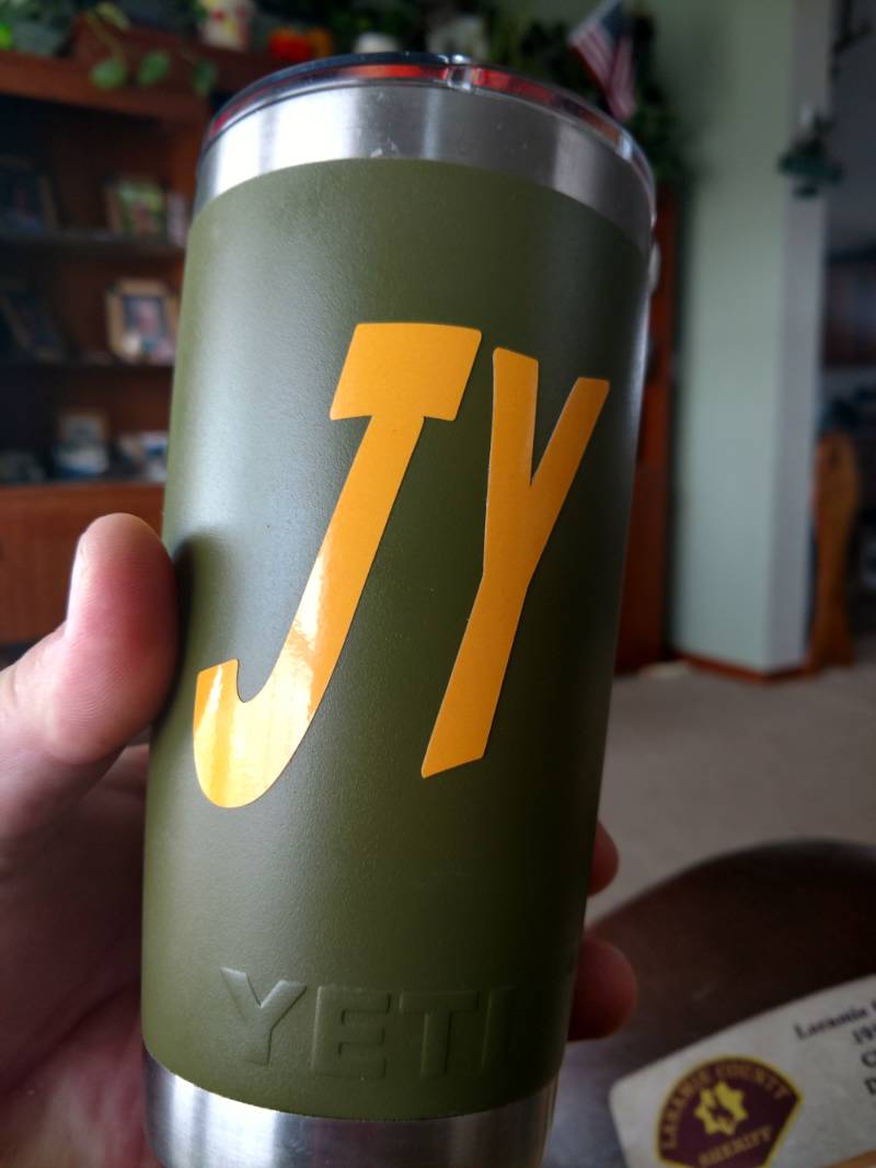Yeti tumbler Lettering from Jeremy Y, WY