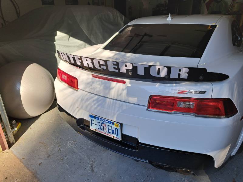 2015 Chevy Z/28 Car Lettering from Stephen M, FL