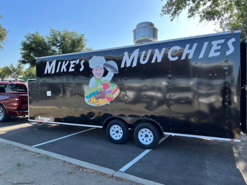 2022 Food trailer Lettering from Mike A, CA