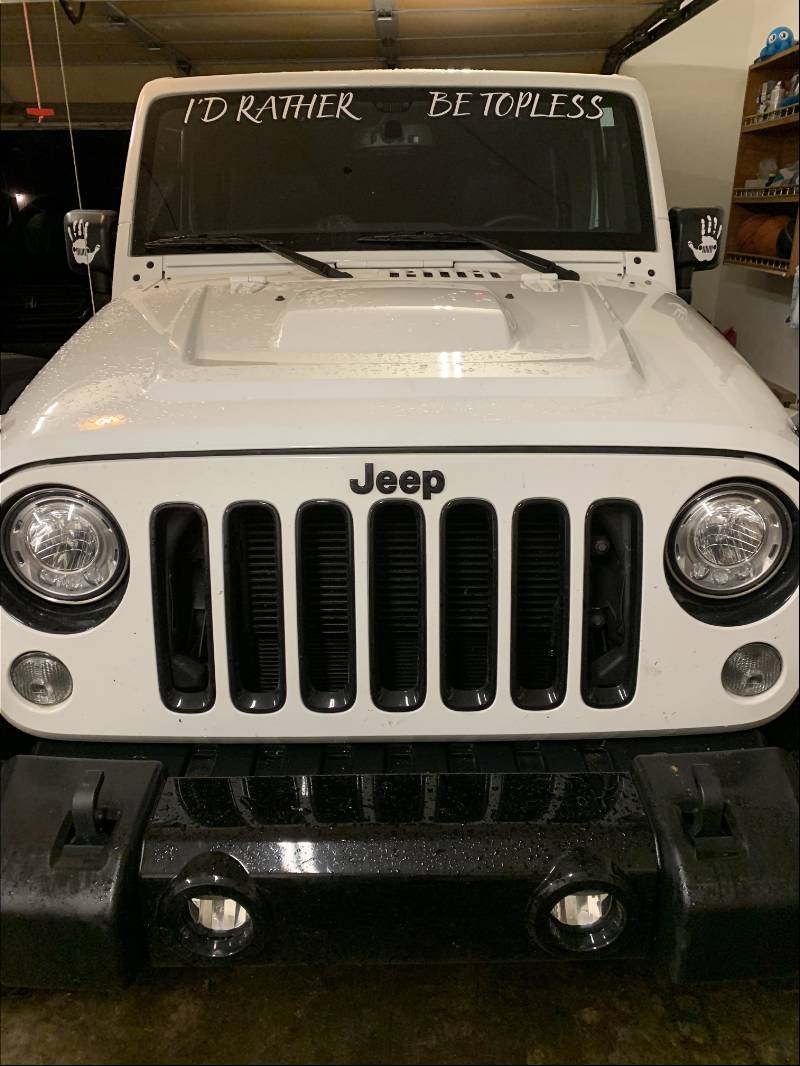 2017 Jeep wrangler Jeep Lettering from Whitney Y, IN