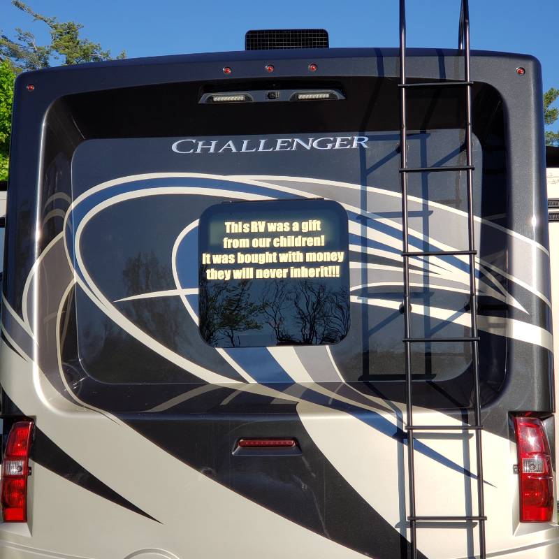 2018 Thor Challenger FH RV Lettering from Michele O, OH