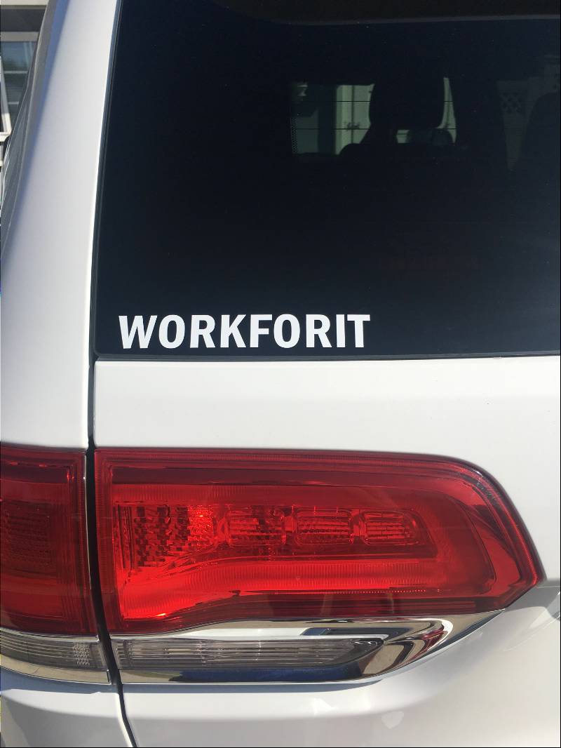Jeep Grand Cherokee Rear window Lettering from Patricia W, CA