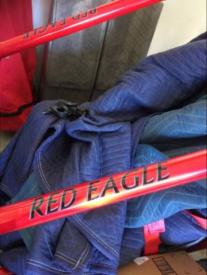 Powered Parachute manufactured by Green Eagle.  Red Eagle makes more sense.  Lettering from Michael M, KY