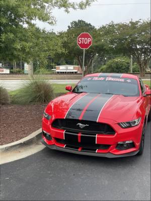 2017 Ford Mustang Performance Edition My Red on Red Mustang Lettering from Eric S, SC