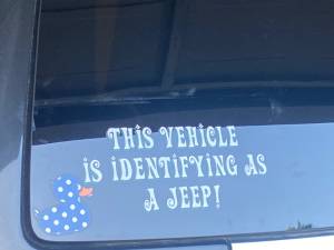 2011 for escape Back window Lettering from Jane S, MO