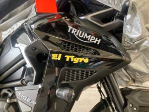 2023 Triumph Tiger 1200. Motorcycle  Lettering from Greg M, WA