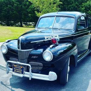 1941 Ford Super Deluxe NC Police Car Restored Police Car Lettering from George M, DE