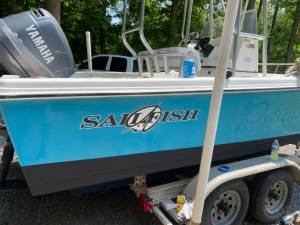 2002 Sailfish 216 Center Console Boat Lettering from Randy W, VA