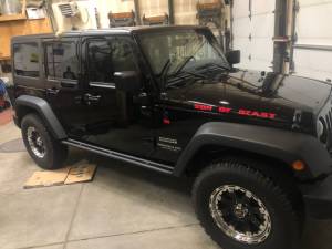 2014 Jeep JK unlimited  Vehicle  Lettering from Robert E, CO