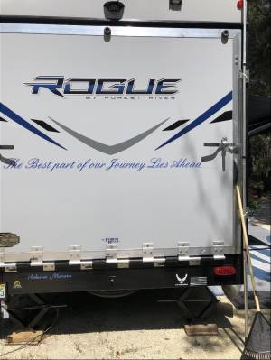 2021 ForestRiver Rogue Vengence Fiberglass and steel Lettering from Kevin C, FL