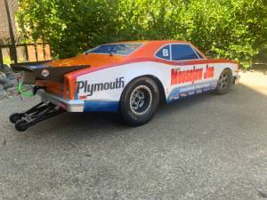 Team Associated DR10 No Prep Drag RC Car. Wanting a 70’s retro look and got it.  Lettering from Joe W, CA
