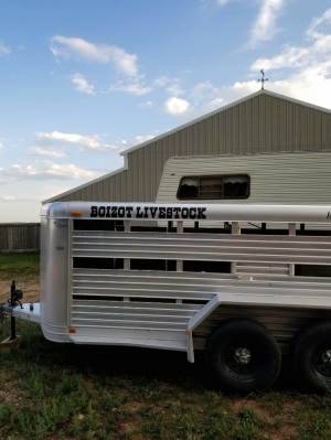 Cattle Trailer with Lettering
