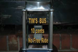 1930's to 1940's Refurbished antique bus fare box Lettering from carole i, NC