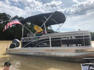 2021 Polaris Ranger Texas Edition & 2019 Bennington Pontoon My Boat and Ranger Lettering from Mark B, TX