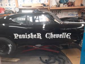 1968 chevelle drag race car Lettering from Robert M, OH