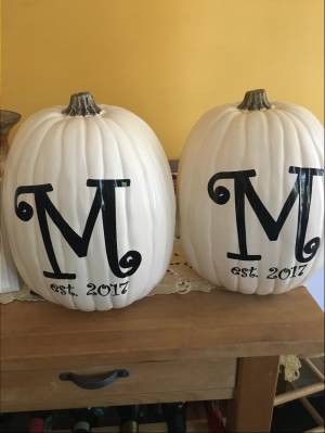 Our lettering on a pumpkin