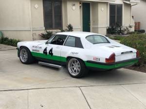 1975 Jaguar XJS.  Made a clone of famous race car, group 44. Lettering from Dan L, CA