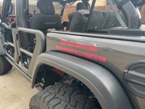 2022 Jeep JLU Rubicon Vehicle Lettering from Kyle M, TX