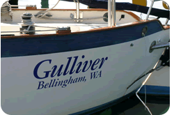 Example Classic Boat Lettering