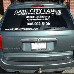 Vehicle Windshield Lettering